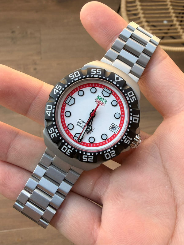 Relógio Modelo F1 Branco - Automático 38mm TAG Heuer - Detalhe