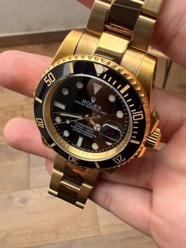 Relógio Modelo Submariner Gold - Automático - Detalhe