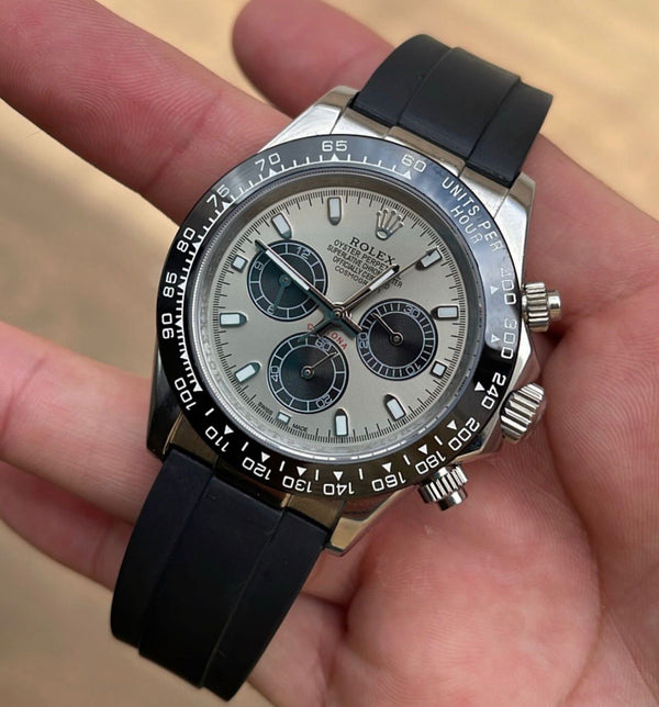 Relógio Modelo Daytona - Pulseira Borracha - Detalhe