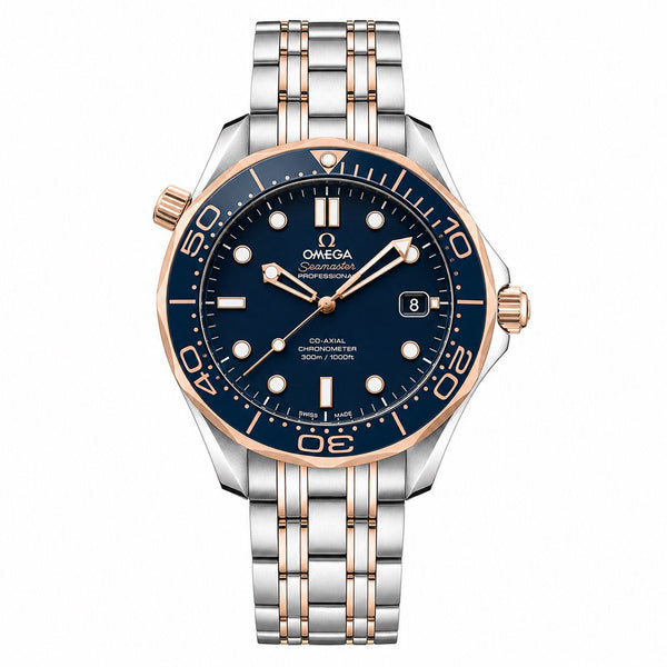 Relógio Modelo Speedmaster Blue Gold- Cronógrafo