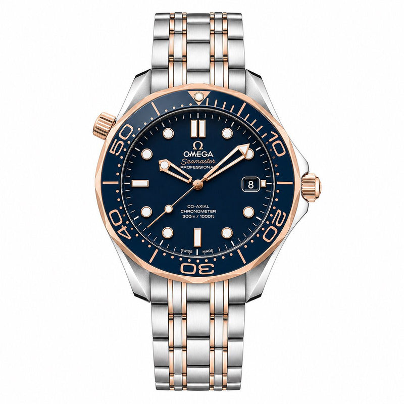 Relógio Modelo Speedmaster Blue Gold- Cronógrafo - Imagem 6