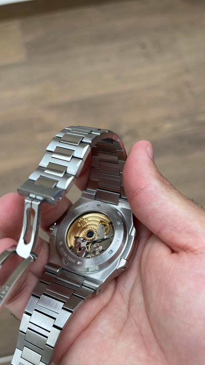 Relógio Modelo Nautilus - Automático Steel - Silver/Blue - Imagem 3